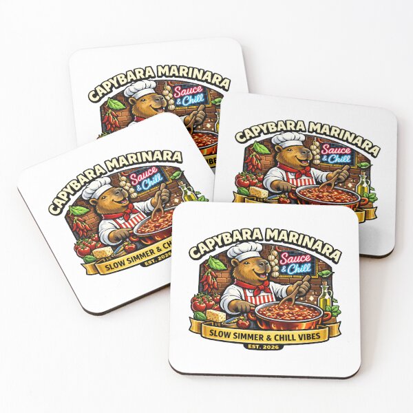 Item preview, Capybara Marinara Funny Pasta Chef designed and sold by octozap.