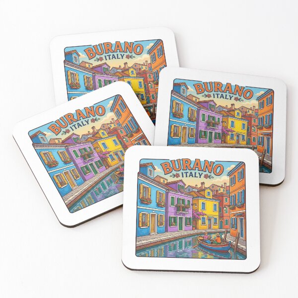 Item preview, Burano Italy Canal Houses Sticker designed and sold by Imaginarium of Chaos falcon88 .
