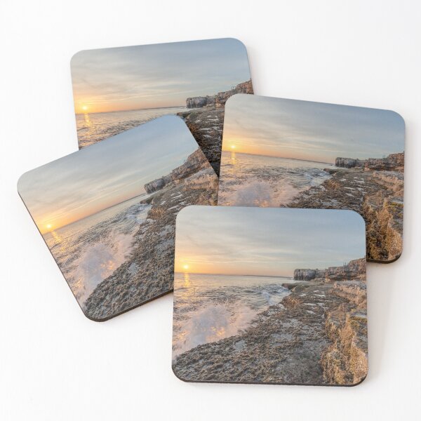 Item preview, Crashing Surf Sunset Landscape designed and sold by AndrewPHayward.