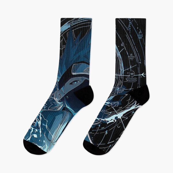 Item preview, Naruto Inspired Cyber Ninja Lightning Art | Anime Blue Aesthetic Streetwear Design designed and sold by Dyan4.