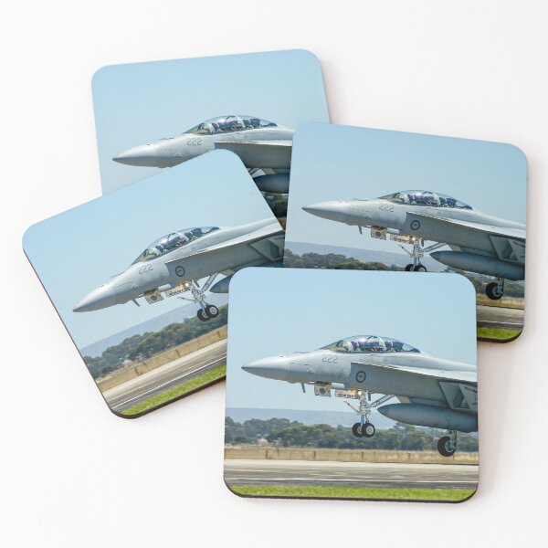 Item preview, F/A-18 Hornet Fighter Jet Landing | Dynamic Military Aviation Fine Art Print designed and sold by Ross.A.Campbell.
