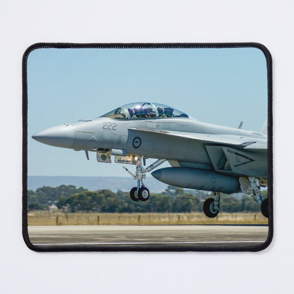 Item preview, F/A-18 Hornet Fighter Jet Landing | Dynamic Military Aviation Fine Art Print designed and sold by Ross.A.Campbell.