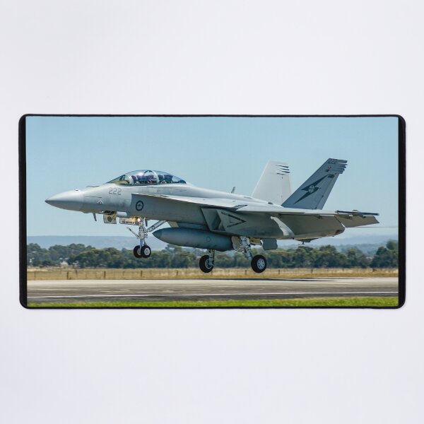 Item preview, F/A-18 Hornet Fighter Jet Landing | Dynamic Military Aviation Fine Art Print designed and sold by Ross.A.Campbell.