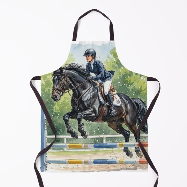 Item preview, Elegant Show Jumping Horse Art designed and sold by Rutvain.