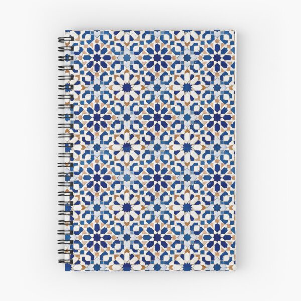 Item preview, Geometric Moroccan Mosaic Blue Star Tile designed and sold by SplashTastic.