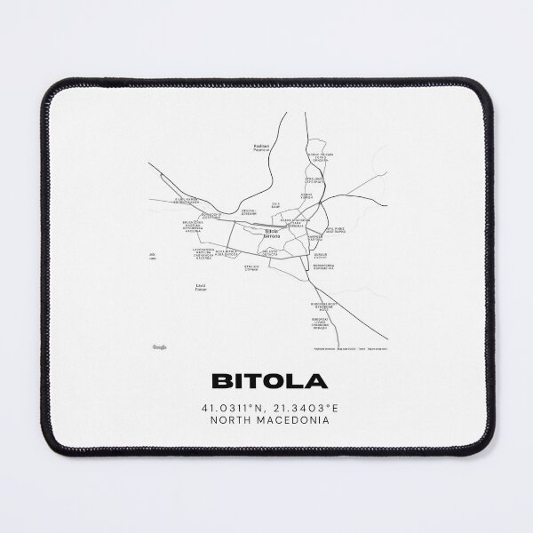 Item preview, Bitola North Macedonia Minimal Street Map Poster designed and sold by RM-Journey.