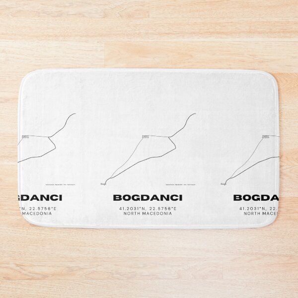 Item preview, Bogdanci North Macedonia Minimalist Map Artwork designed and sold by RM-Journey.