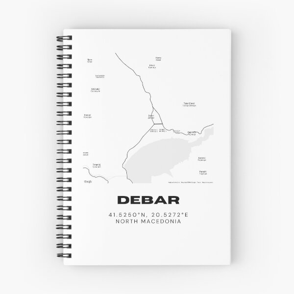 Item preview, Debar North Macedonia Modern Minimal City Map designed and sold by RM-Journey.