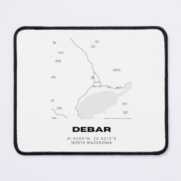 Item preview, Debar North Macedonia Modern Minimal City Map designed and sold by RM-Journey.