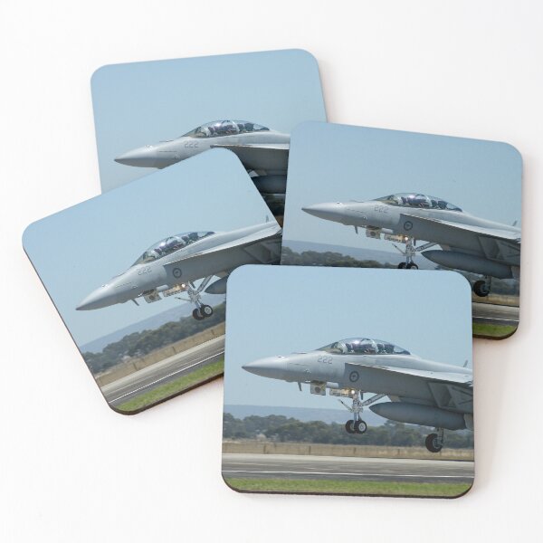 Item preview, F/A-18 Hornet Fighter Jet Landing | Dynamic Military Aviation Fine Art Print designed and sold by Ross.A.Campbell.