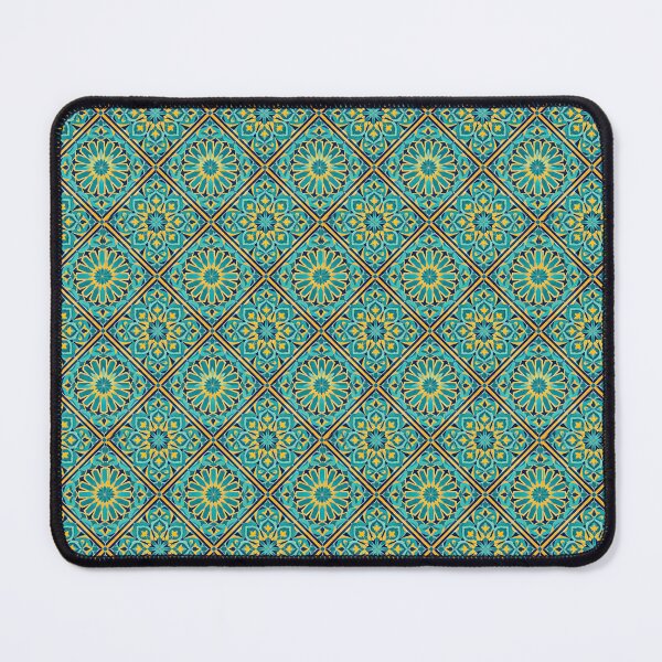 Item preview, Elegant Moorish Arabesque Teal and Gold Mandala designed and sold by SplashTastic.