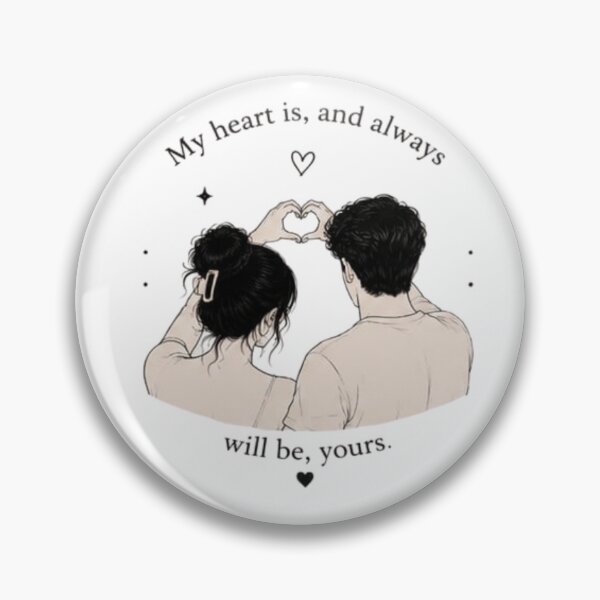 Item preview, My Heart Is, and Always Will Be Yours | Romantic Love Quote Design designed and sold by MotivArtes.