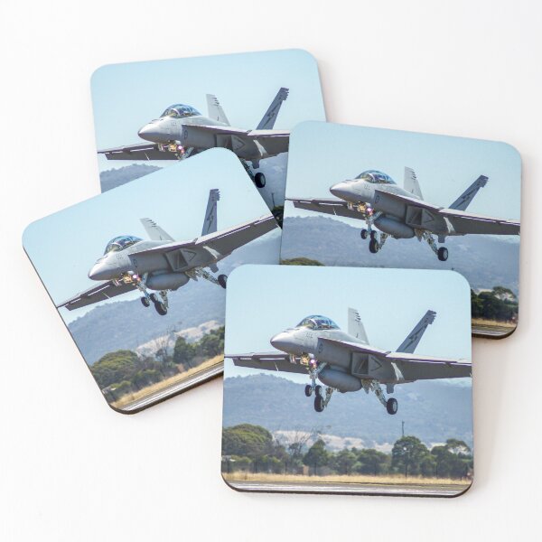 Item preview, F/A-18 Hornet Fighter Jet Landing | Dynamic Military Aviation Fine Art Print designed and sold by Ross.A.Campbell.