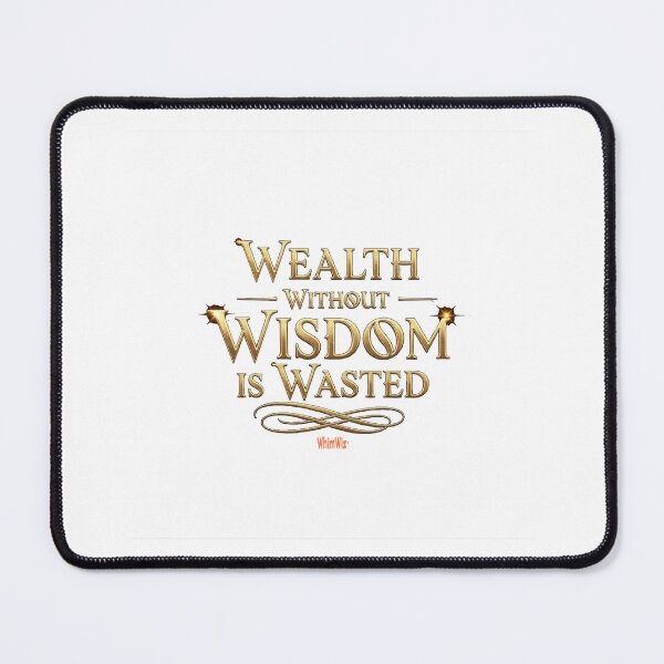 Item preview, Wealth without Wisdom - WhimWiz Funny & Quirky Gift Ideas designed and sold by WhimWiz.
