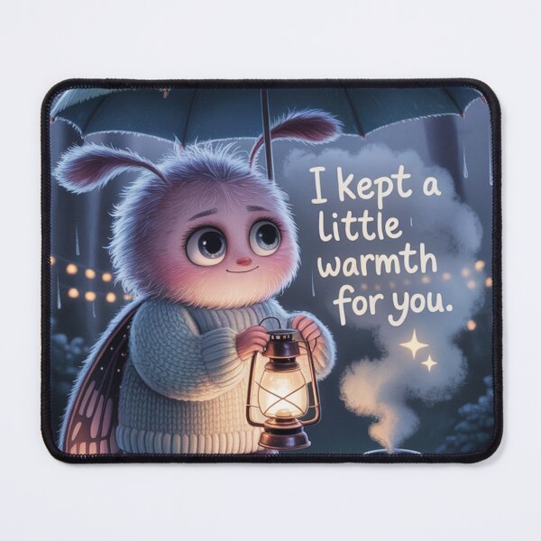 Item preview, Cute Moth Lantern Keeper Art | Cozy Emotional Support Character Illustration designed and sold by Soft Lantern Woods.