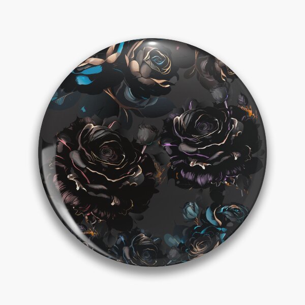 Item preview, Beauty in the shadows // electric gothic black floral pattern designed and sold by Creativ_Design.