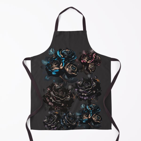 Item preview, Beauty in the shadows // electric gothic black floral pattern designed and sold by Creativ_Design.