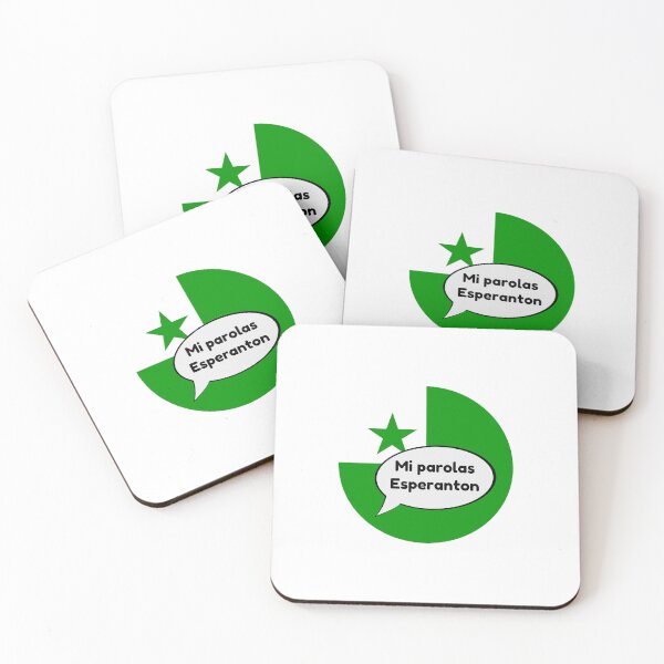 Item preview, Esperanto flag: mi words Esperanton (circle) designed and sold by LuluTestudo1.