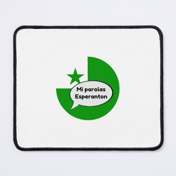 Item preview, Esperanto flag: mi words Esperanton (circle) designed and sold by LuluTestudo1.