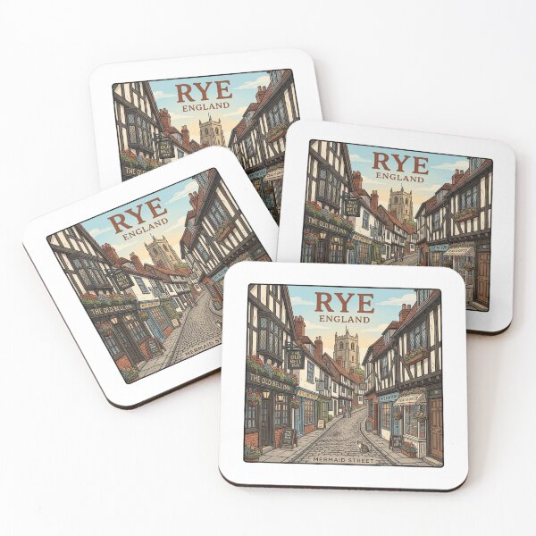 Item preview, Rye England Medieval Town Sticker designed and sold by Imaginarium of Chaos falcon88 .