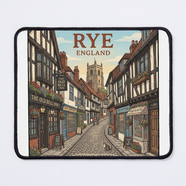 Item preview, Rye England Medieval Town Sticker designed and sold by Imaginarium of Chaos falcon88 .