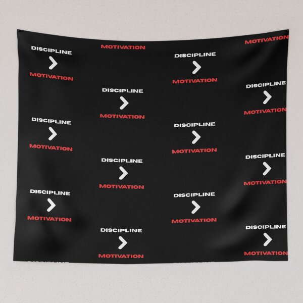 Item preview, Discipline is more important than Motivation. designed and sold by PARALLELYUGA.