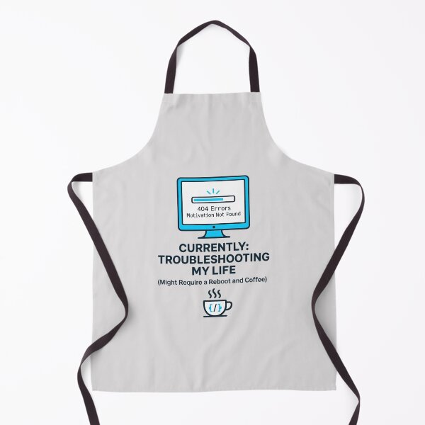 Item preview, 404 Error Motivation Not Found – Currently Troubleshooting My Life Funny Programmer Design designed and sold by arifali786.