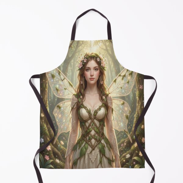 Item preview, Fairy woman in glowing forest light with delicate wings and soft magical atmosphere designed and sold by FotoworldEdel.