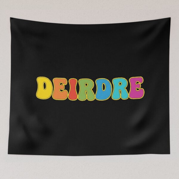 Item preview, ❤️ Deirdre Personalized Name Wavy Retro Shirt, Coffee Mug, Sticker Gift designed and sold by HelixPedia.