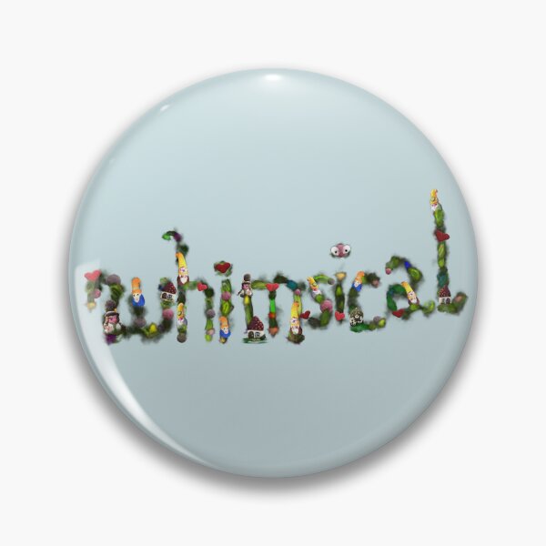 Item preview, The word "whimsical" is used in a collage made from hand-felted gnomes and houses. designed and sold by creaphyl28.