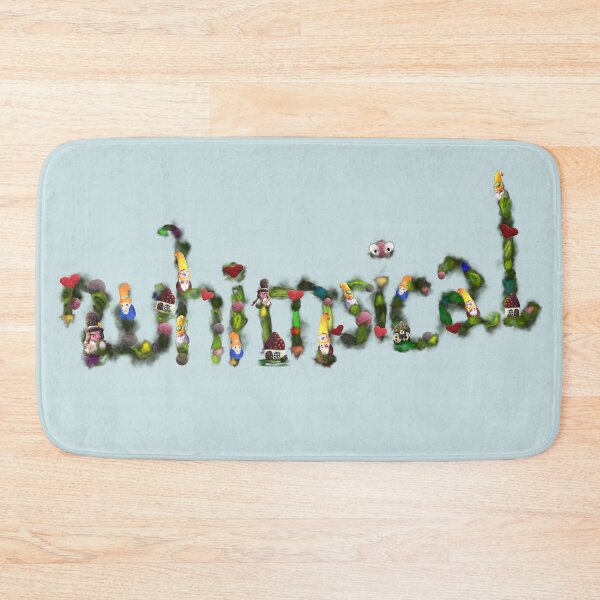 Item preview, The word "whimsical" is used in a collage made from hand-felted gnomes and houses. designed and sold by creaphyl28.