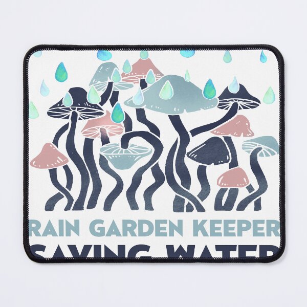 Item preview, Rain Garden Keeper Saving Water Mushroom Art designed and sold by SP Motif.