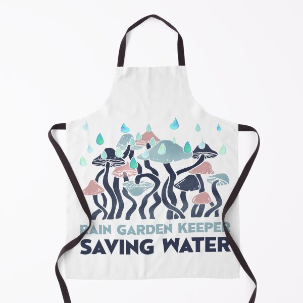 Item preview, Rain Garden Keeper Saving Water Mushroom Art designed and sold by SP Motif.