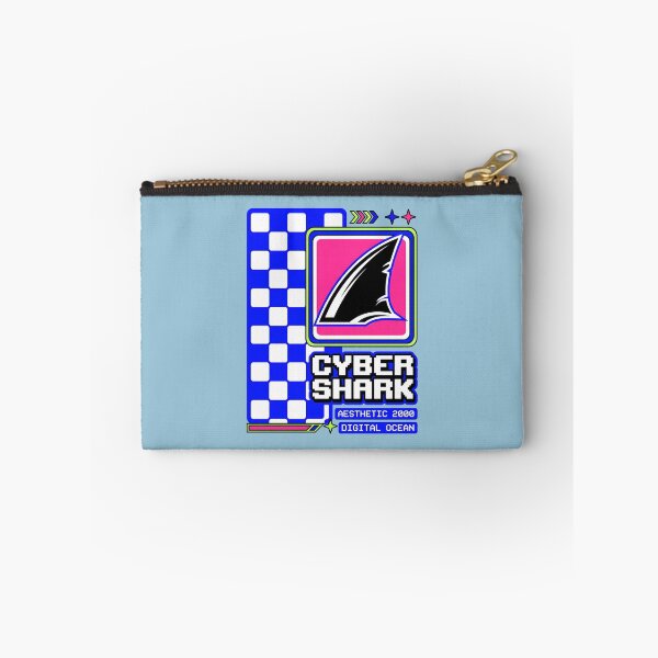 Item preview, High Contrast Y2K Aesthetic Cyber Shark designed and sold by SplashTastic.