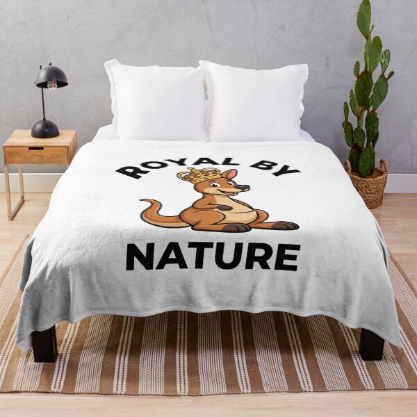 Item preview, Royal By Nature Funny Australian Kangaroo King Sticker designed and sold by Mr-wow.
