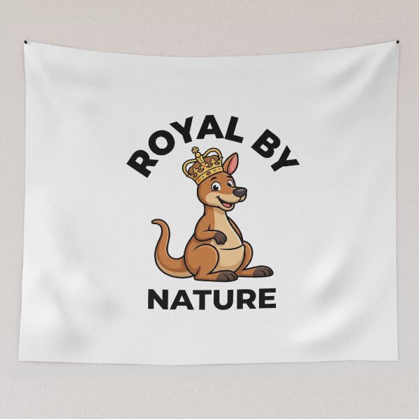 Item preview, Royal By Nature Funny Australian Kangaroo King Sticker designed and sold by Mr-wow.