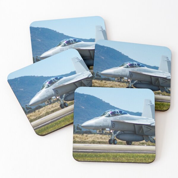 Item preview, F/A-18 Hornet Taxiing on Runway | Authentic Military Aviation Tarmac Fine Art Print designed and sold by Ross.A.Campbell.