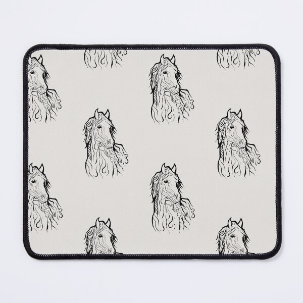 Item preview, Elegant Horse Line Art – Flowing Mane Equine Design designed and sold by Digital Vector GB.
