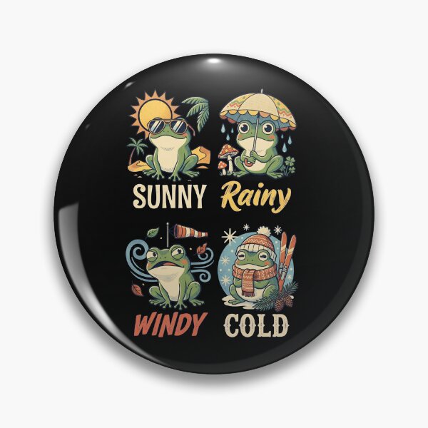 Item preview, Four Weather Conditions Cute Frog Illustration designed and sold by Sugengthecraftd.