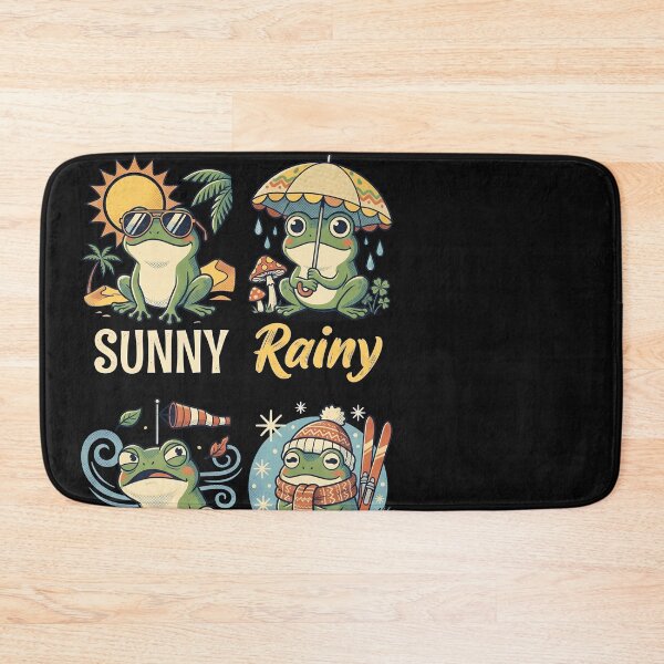 Item preview, Four Weather Conditions Cute Frog Illustration designed and sold by Sugengthecraftd.