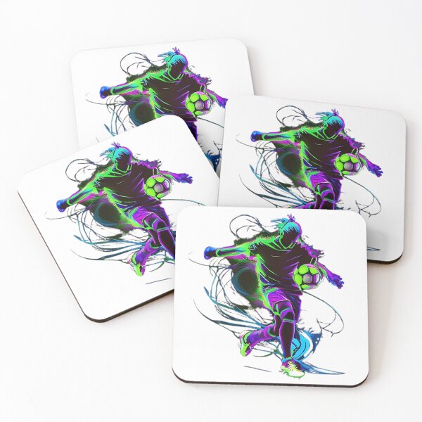 Item preview, Neon Soccer Fury – Futuristic Football Energy Art designed and sold by SunsCreation.