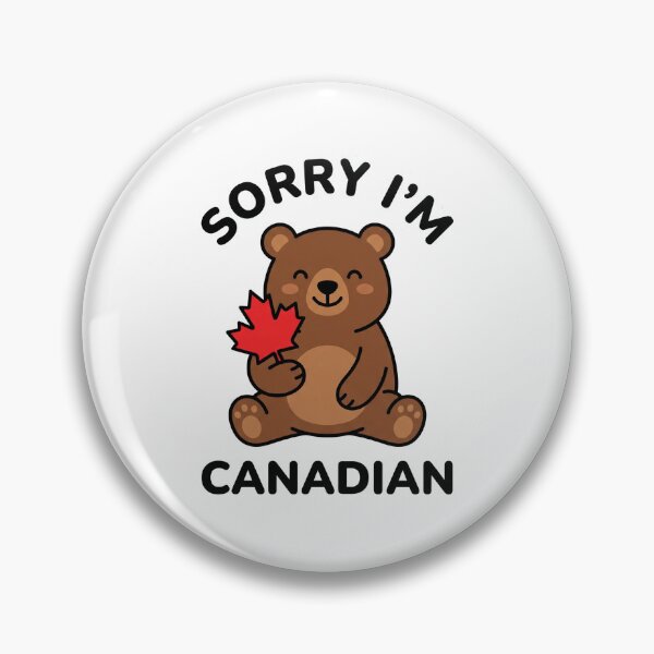 Item preview, Sorry Im Canadian Funny Maple Bear Sticker designed and sold by Mr-wow.