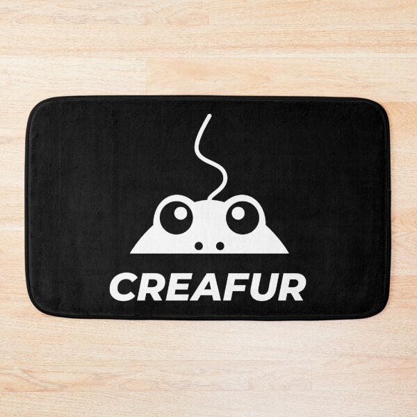 Item preview, CREAFUR Furry Frog Peeping Out Vertical Logo designed and sold by CREAFUR.