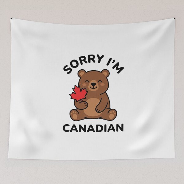 Item preview, Sorry Im Canadian Funny Maple Bear Sticker designed and sold by Mr-wow.