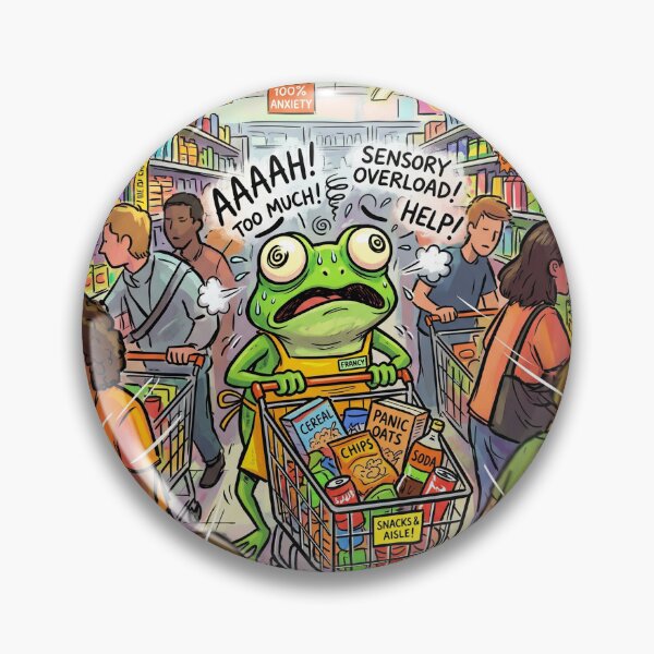 Item preview, Social Battery Empty Frog Funny Introvert Sticker designed and sold by Biwbiwty.