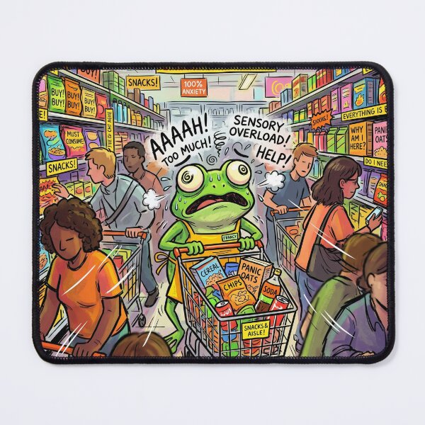Item preview, Social Battery Empty Frog Funny Introvert Sticker designed and sold by Biwbiwty.
