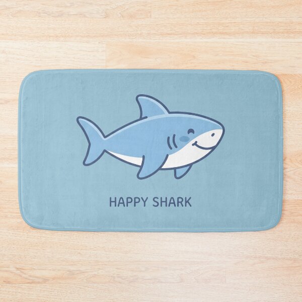 Item preview, Minimalist Wholesome Happy Shark designed and sold by SplashTastic.