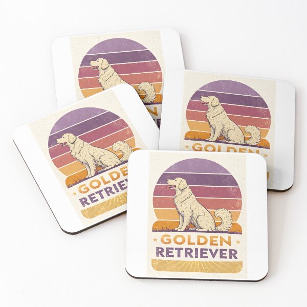 Item preview, Retro Sunset Golden Retriever Vintage Dog Gift designed and sold by MintedArts.