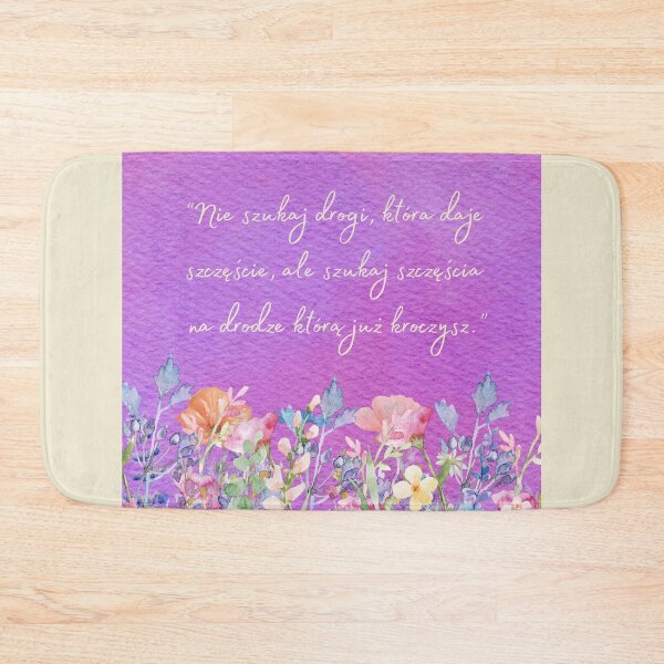 Item preview, Inspirational Quote in Polish with Floral Design designed and sold by icreativestudio.