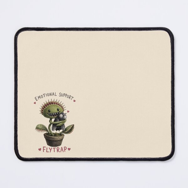 Item preview, Emotional Support Flytrap Sticker – Cute Creepy Venus Flytrap and Fly Illustration designed and sold by YuliaHulia.